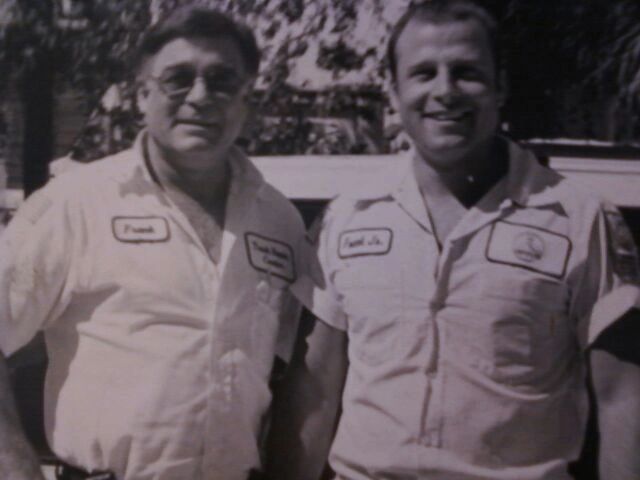 Frank Sr. and Frank Jr. in the early days of Truck Repair Center